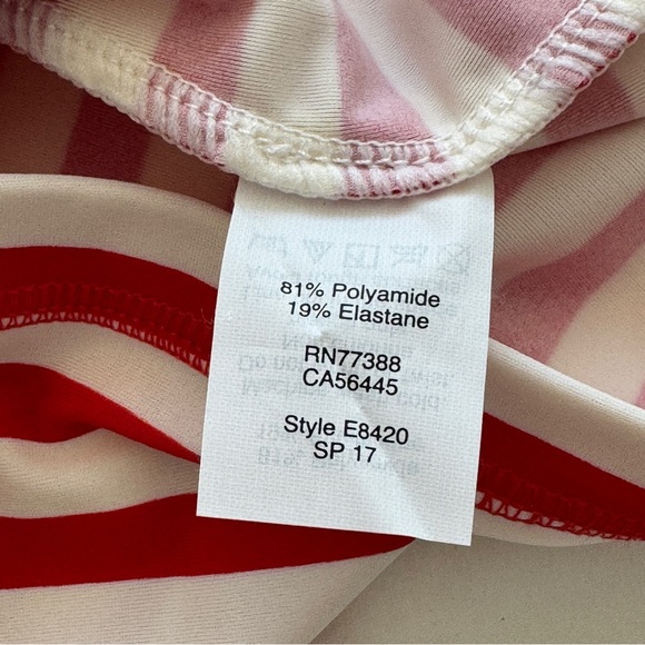 J. Crew Long-Sleeve Rash Guard in Red Stripes Size S Like New - Picture 6 of 7